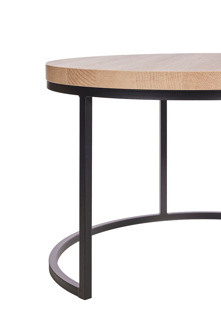 GBO - Table d'appoint SL2303 - Ronde - Chêne français - 76 /56 x H 50 /43 cm