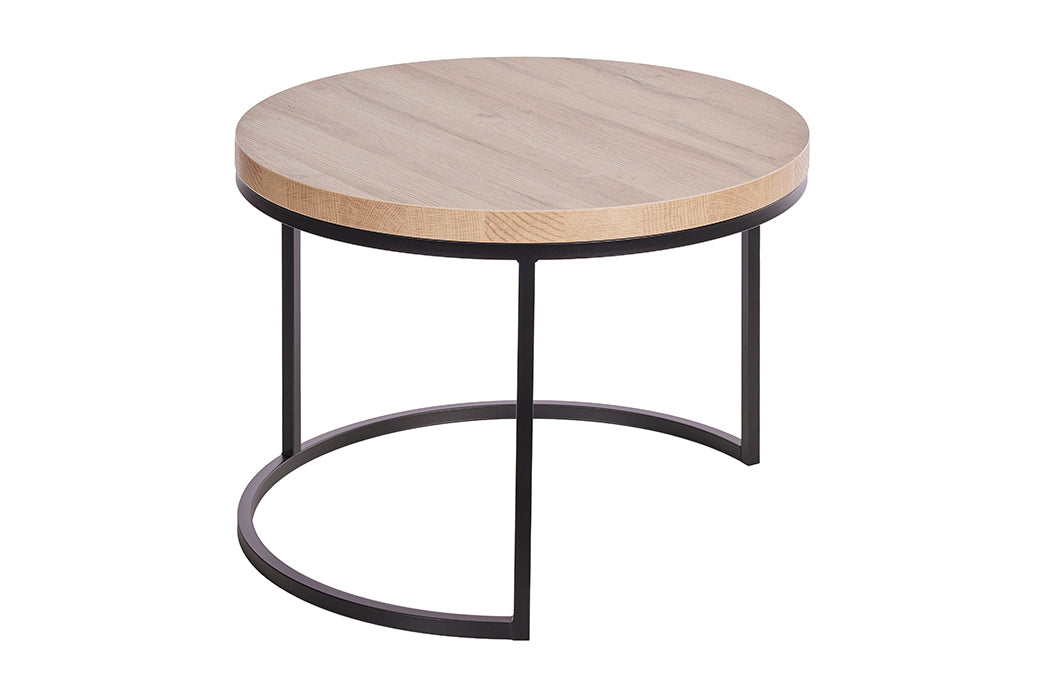 GBO - Table d'appoint SL2303 - Ronde - Chêne français - 76 /56 x H 50 /43 cm