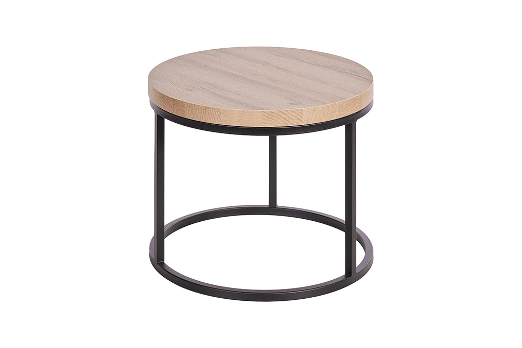 GBO - Table d'appoint SL2303 - Ronde - Chêne français - 76 /56 x H 50 /43 cm