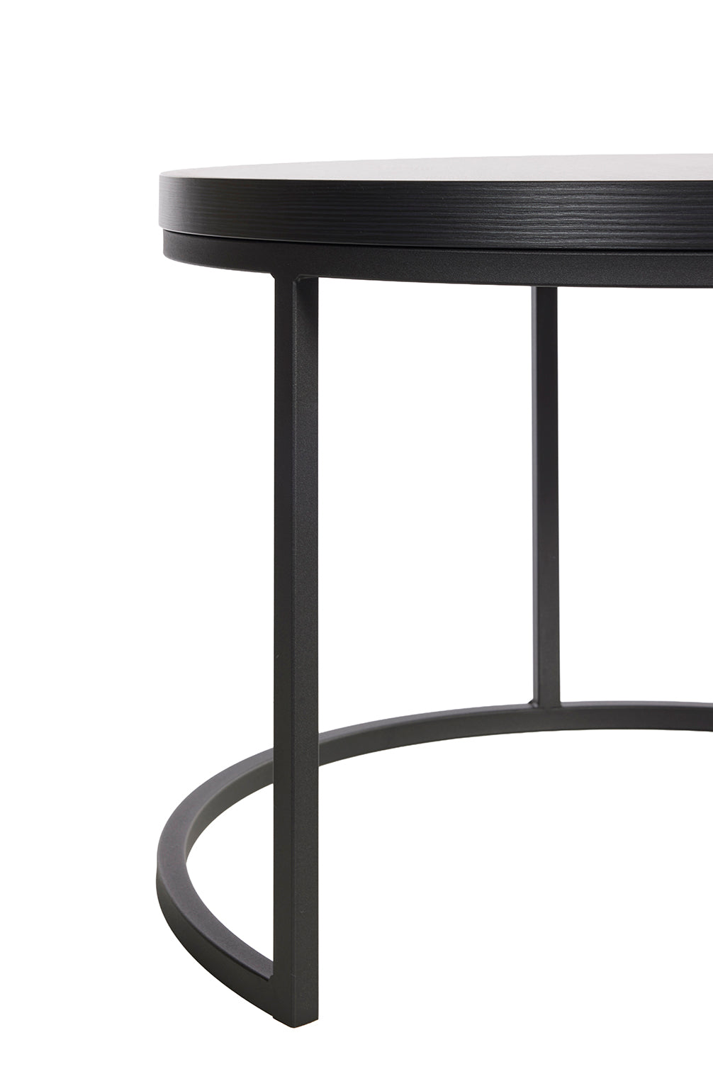 GBO - Table d'appoint SL2303 - Ronde - Nox - 76 /56 x H 50 /43 cm