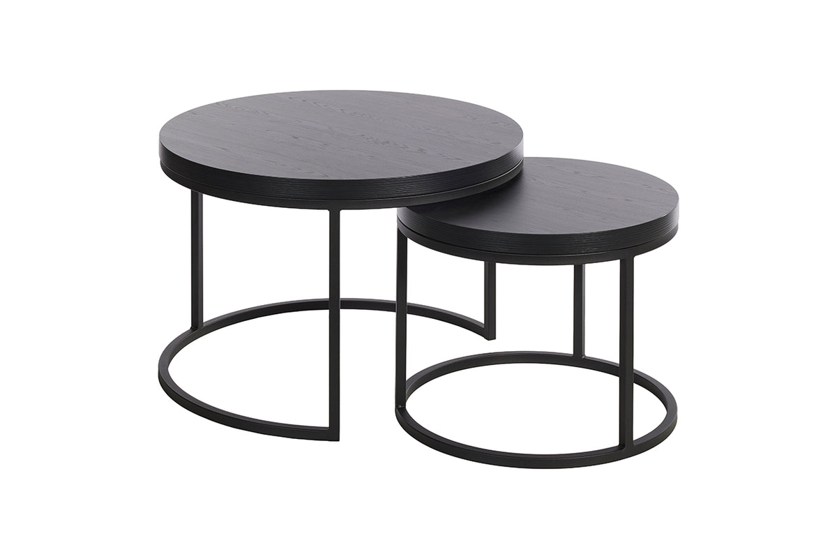 GBO - Table d'appoint SL2303 - Ronde - Nox - 76 /56 x H 50 /43 cm