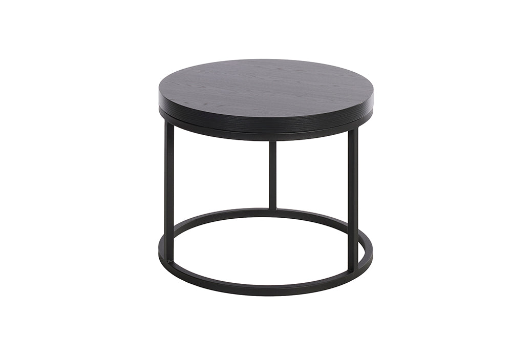 GBO - Table d'appoint SL2303 - Ronde - Nox - 76 /56 x H 50 /43 cm
