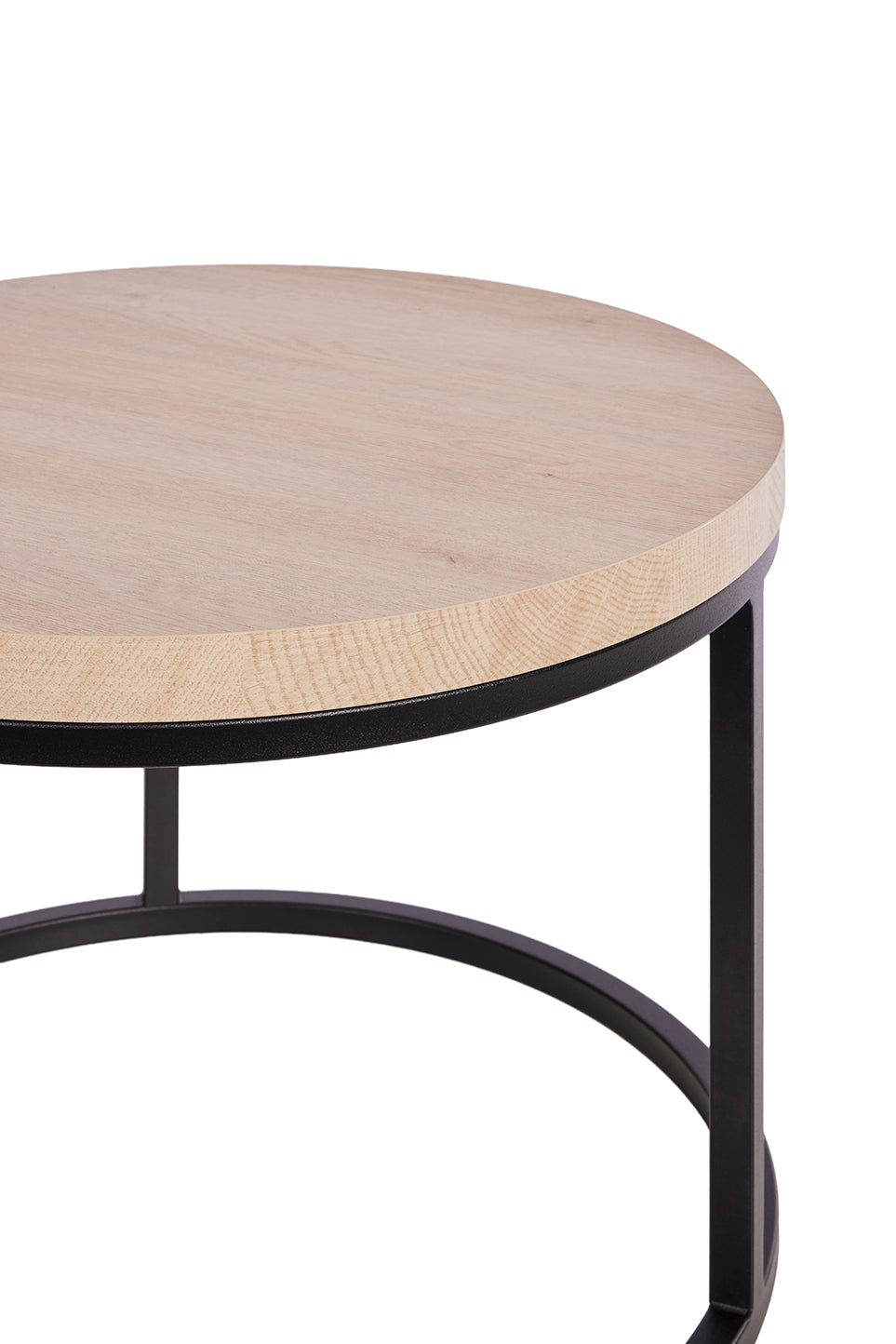 GBO - Bijzettafel SL2303 - Rond - Urban oak - 76 /56 x H 50 /43 cm