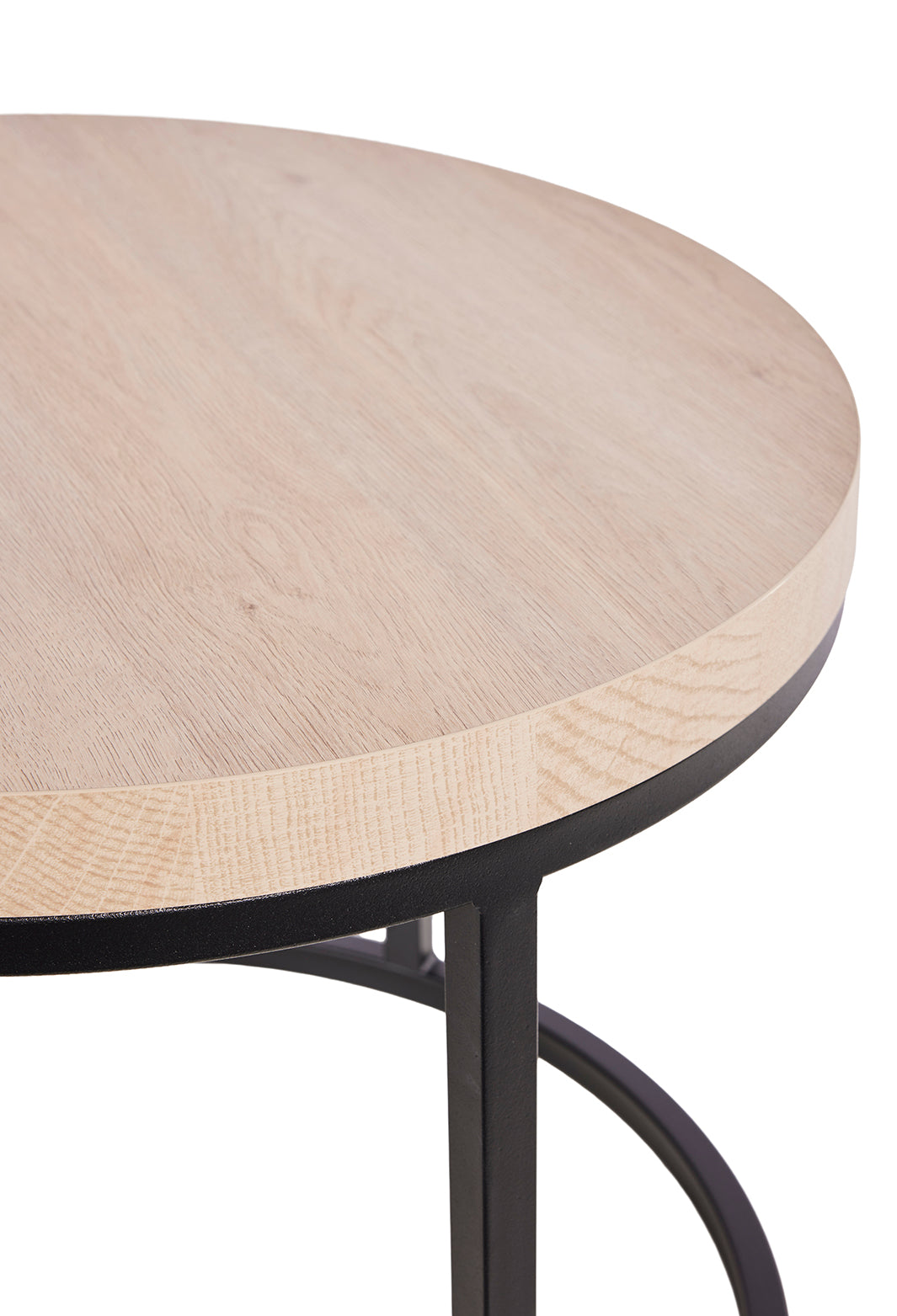 GBO - Bijzettafel SL2303 - Rond - Urban oak - 76 /56 x H 50 /43 cm