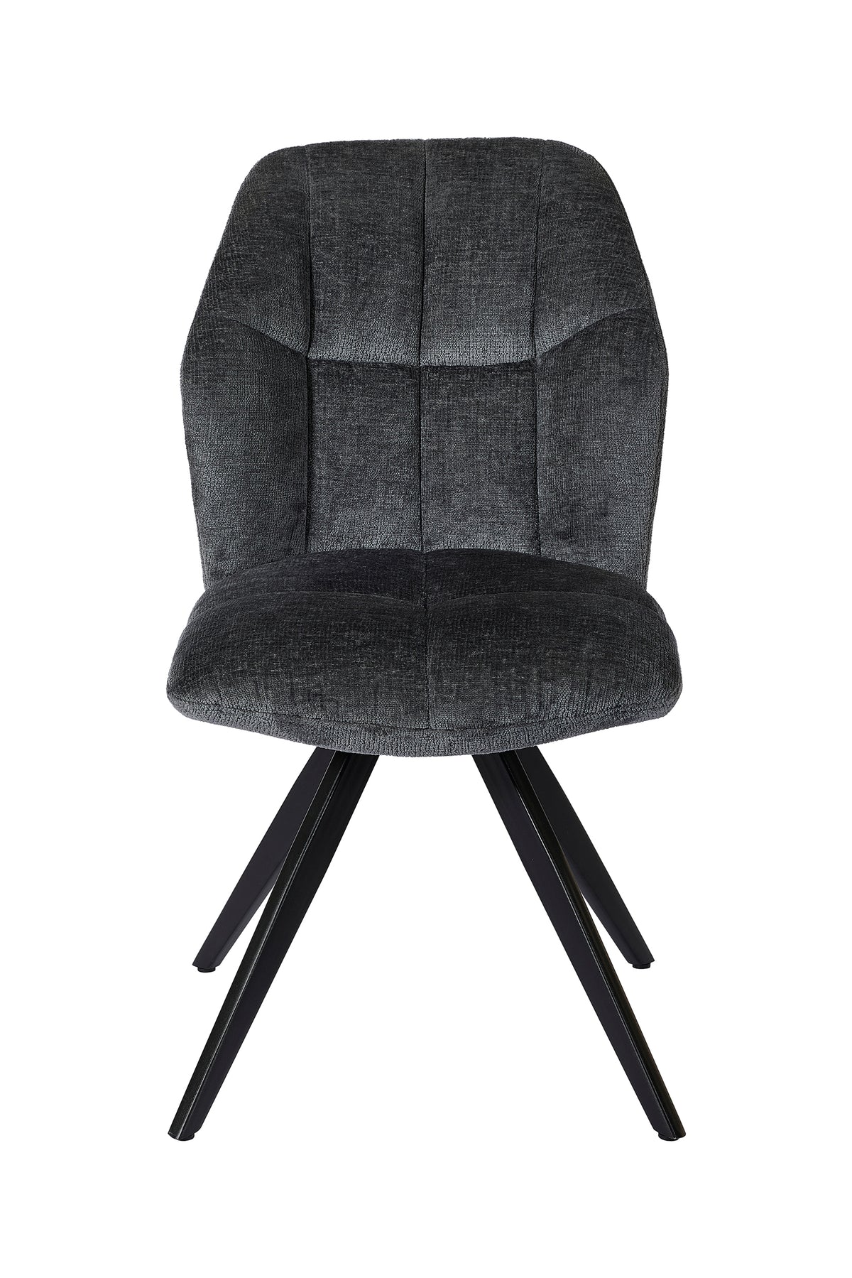 GBO - Eetkamerstoel ST2319-2 - Stof - Antraciet - 48x38x50 cm
