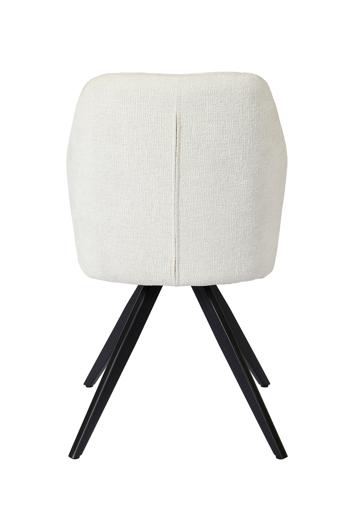 GBO - Eetkamerstoel ST2319-2 - Stof - Wit - 48x38x50 cm