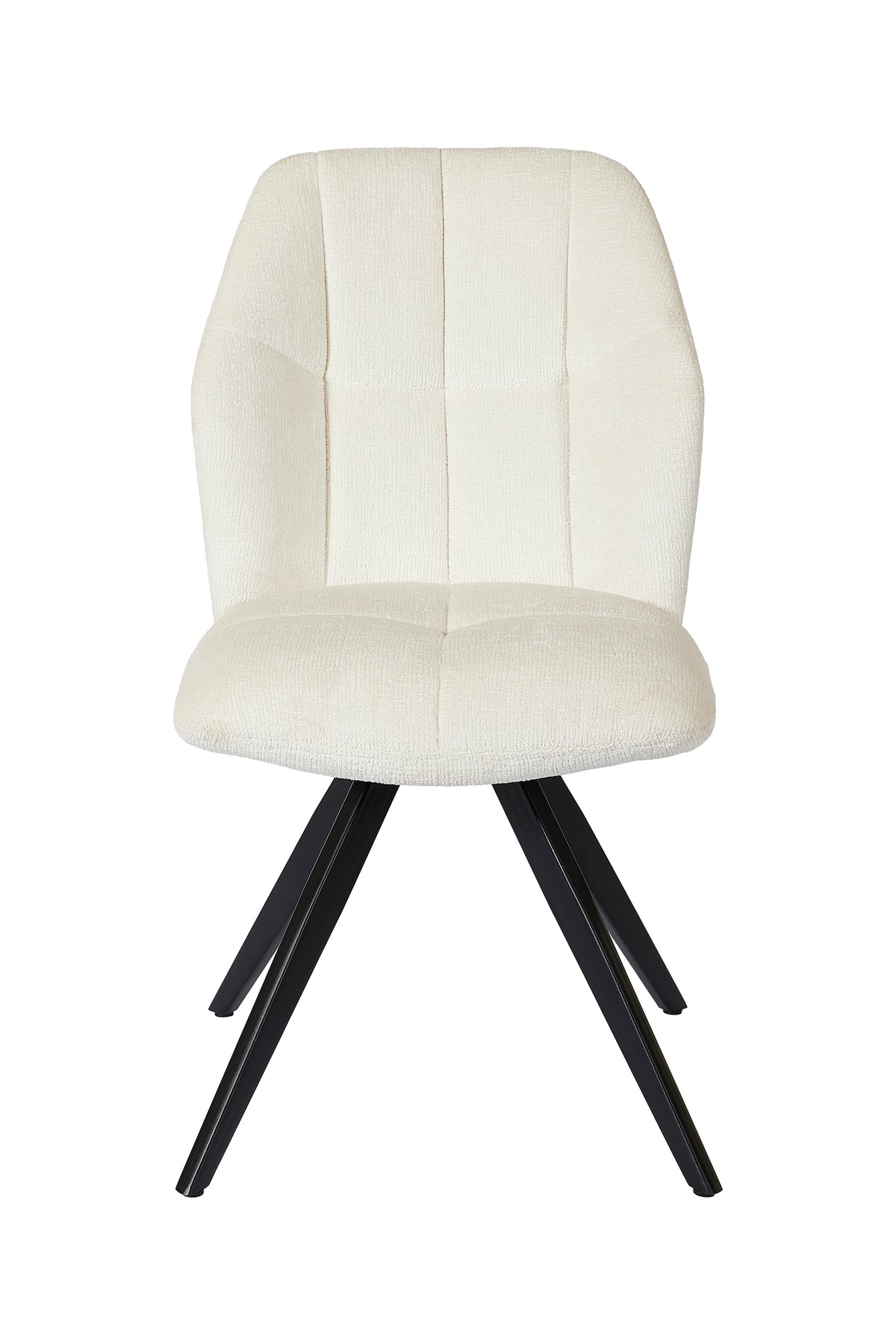 GBO - Eetkamerstoel ST2319-2 - Stof - Wit - 48x38x50 cm