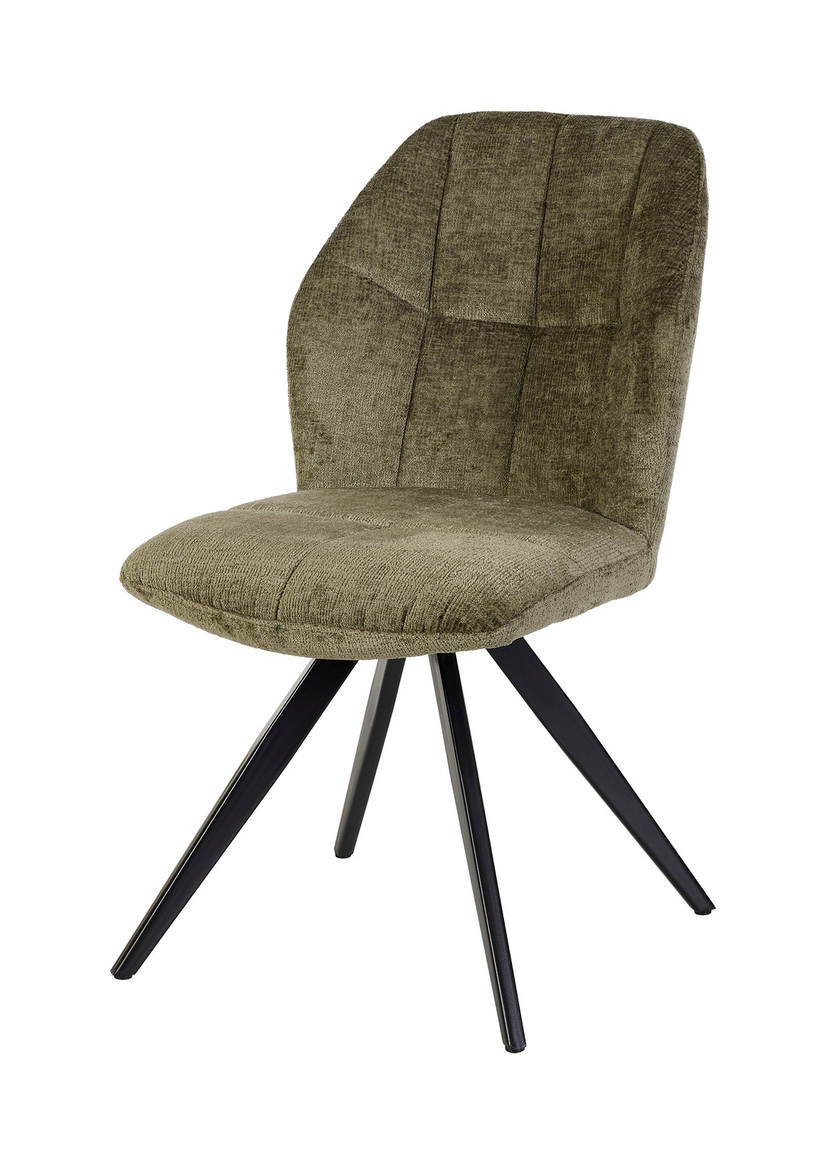 GBO - Eetkamerstoel ST2319-2 - Stof - Groen - 48x38x50 cm