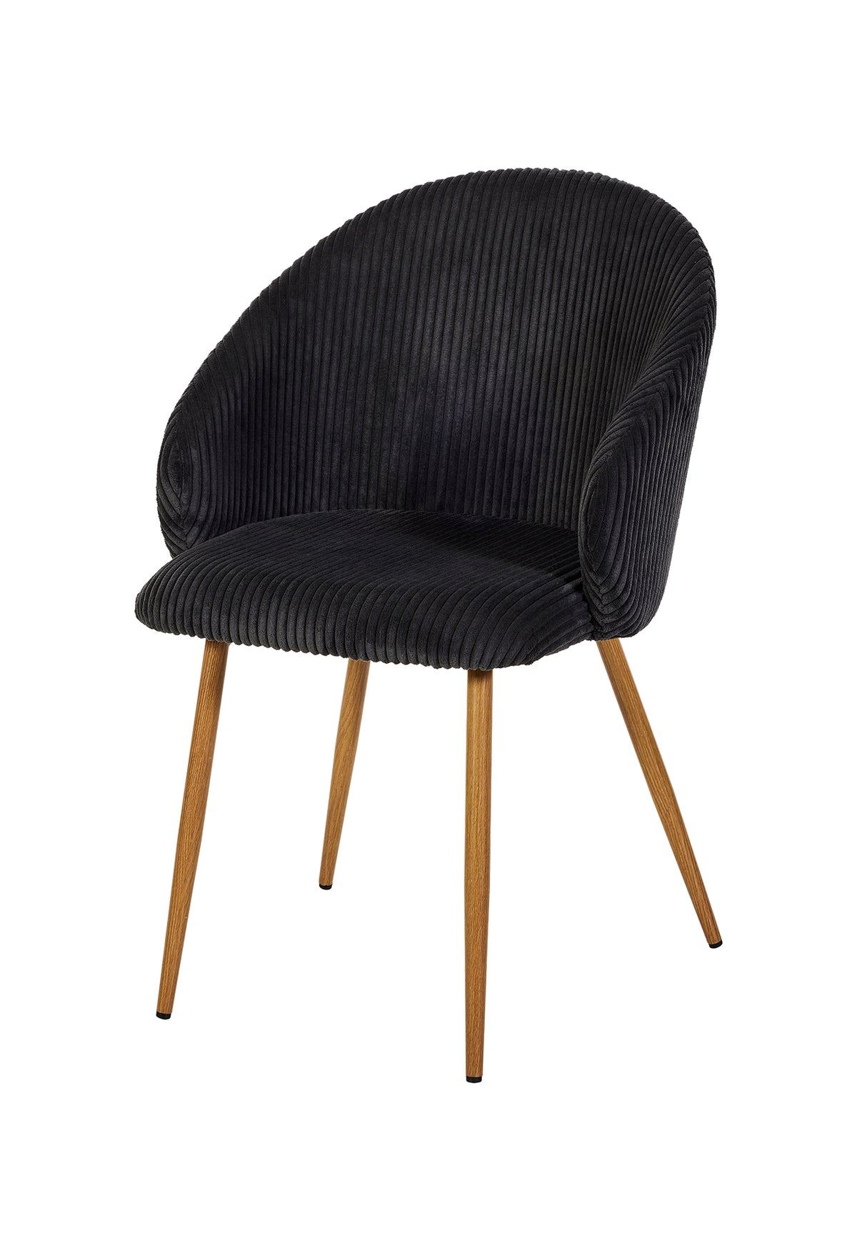 GBO - Chaise de salle à manger ST2404 - Tissu - Noir
