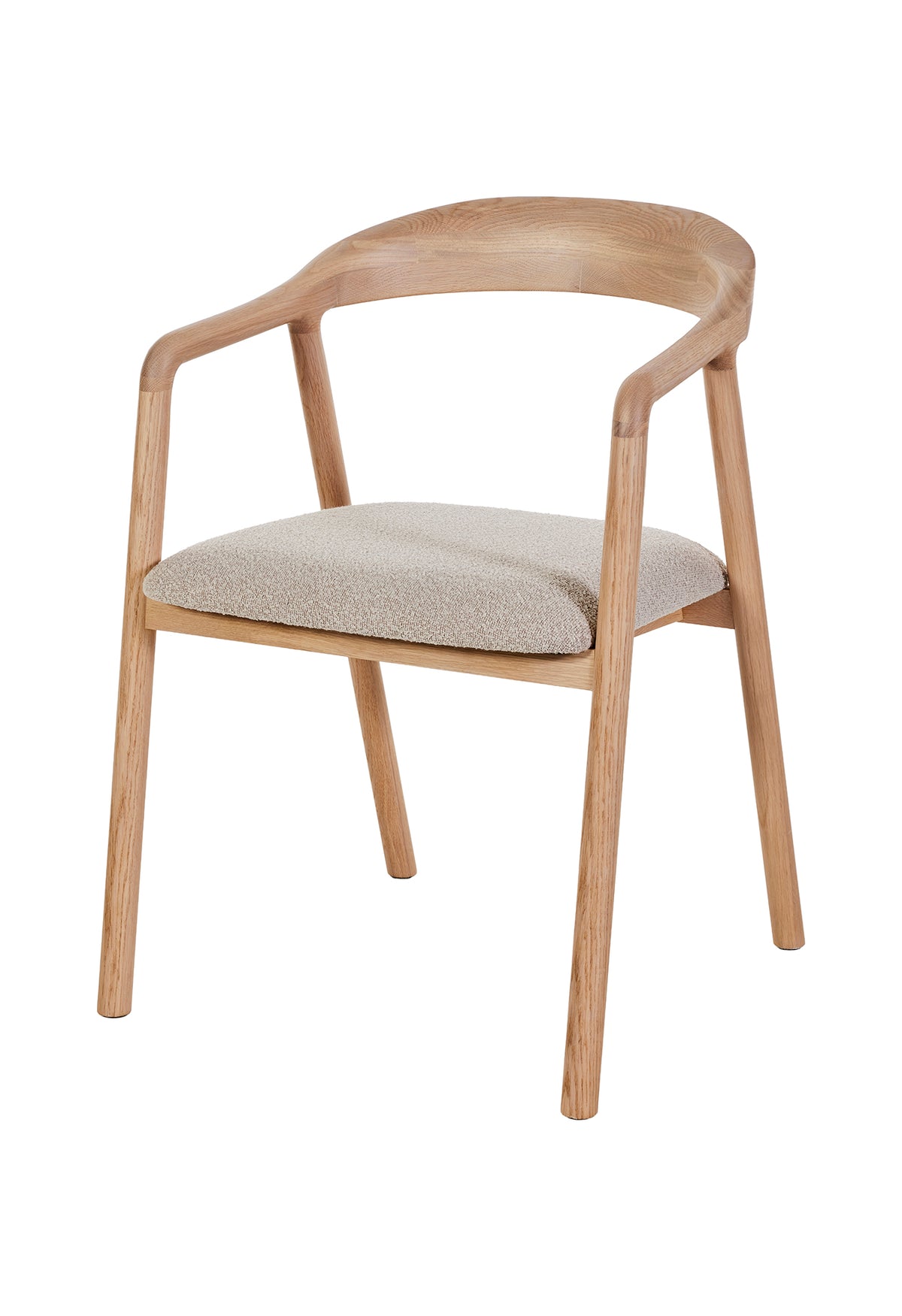 GBO - Chaise de salle à manger Bone ST2410 - Beige/Chêne clair