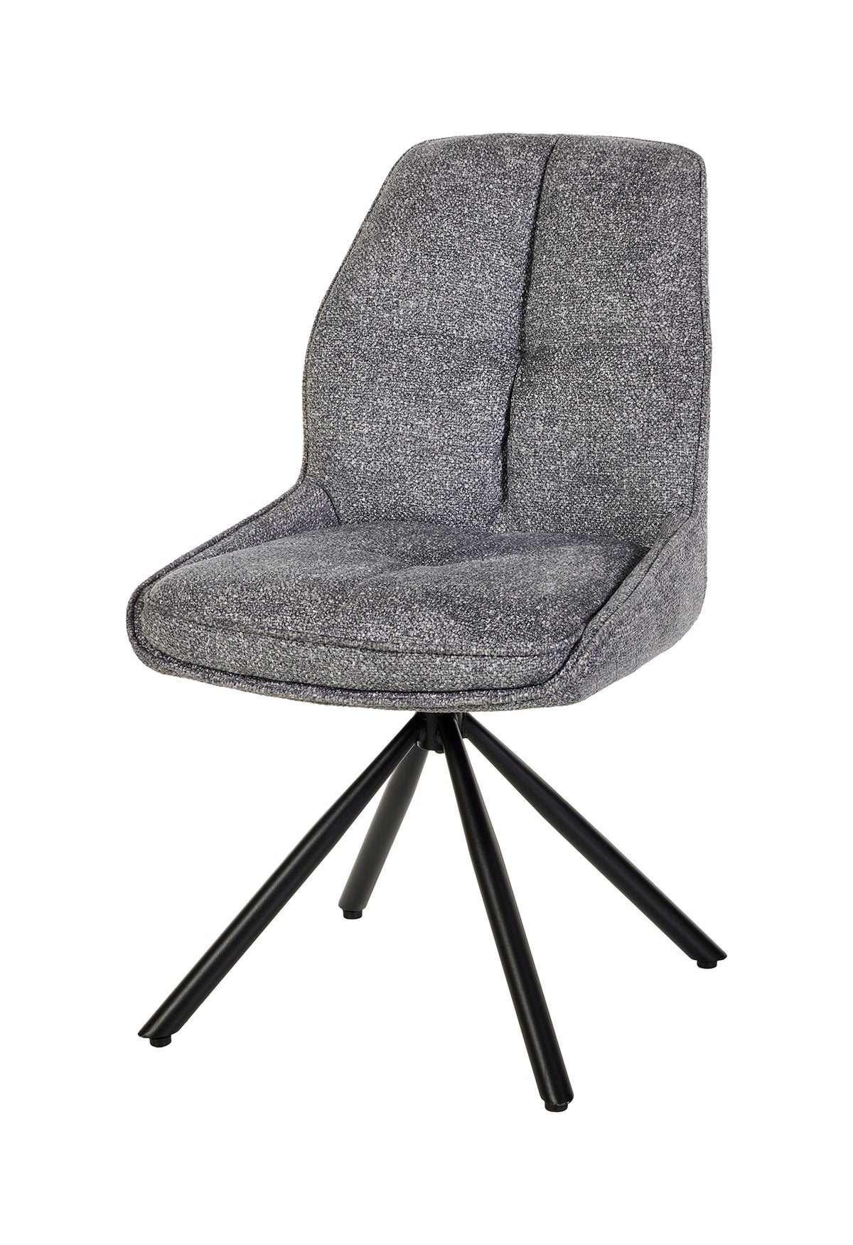 GBO - Eetkamerstoel ST2411 - Stof - Grijs - 90x49x52 cm