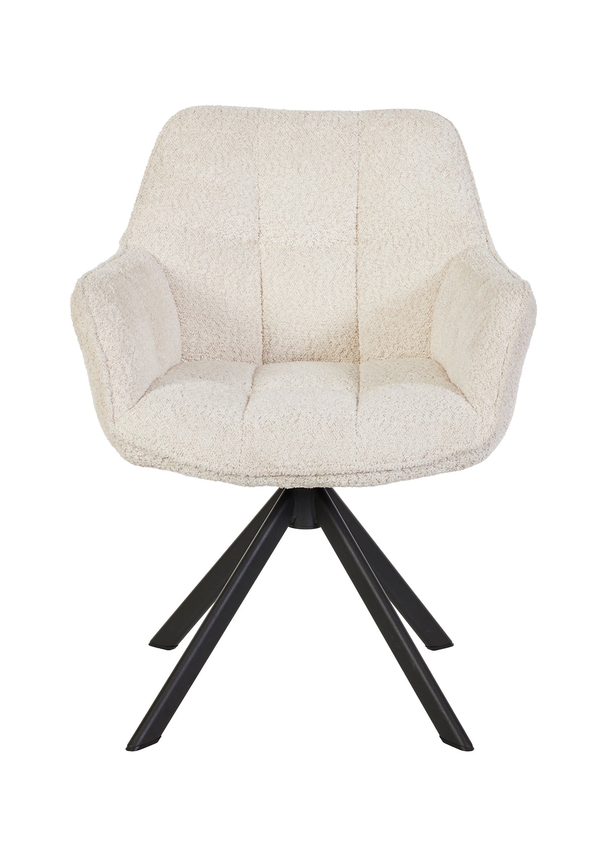 GBO - Eetkamerstoel ST2512 - Stof - Wit