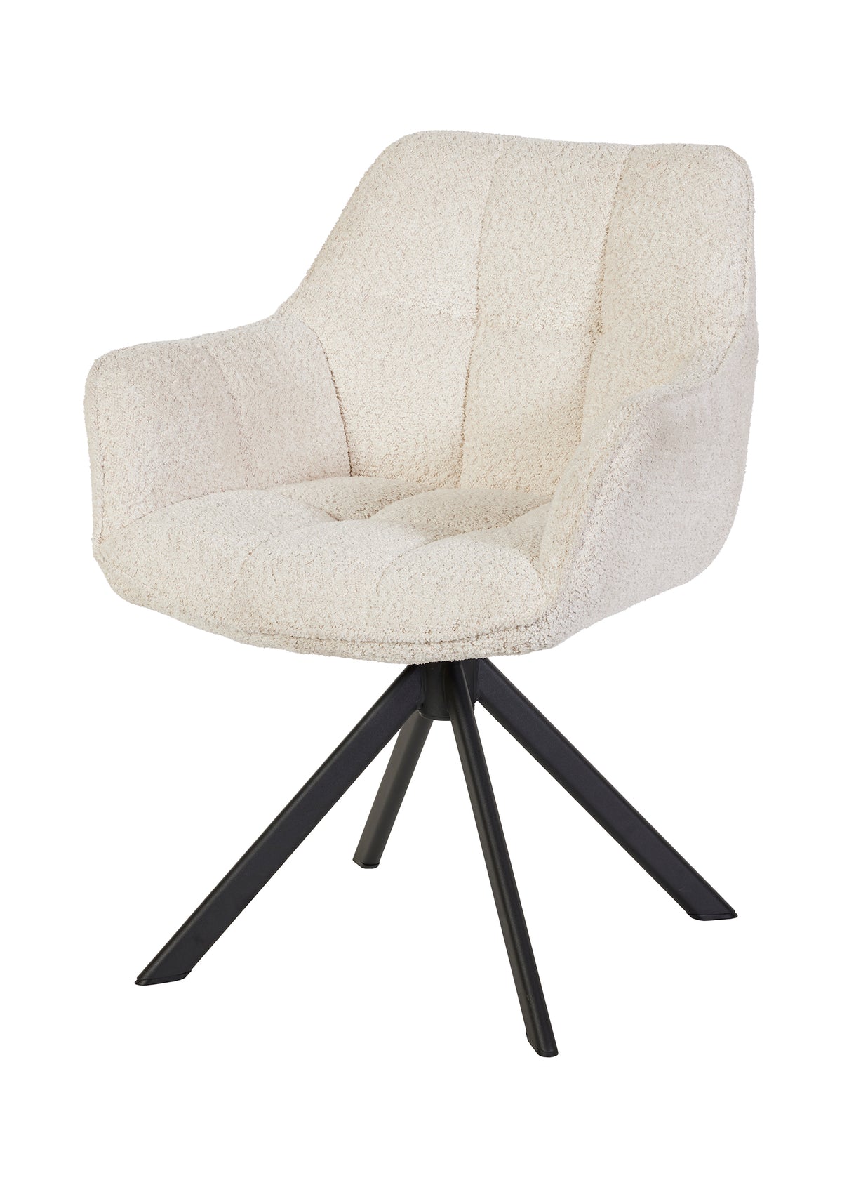GBO - Eetkamerstoel ST2512 - Stof - Wit