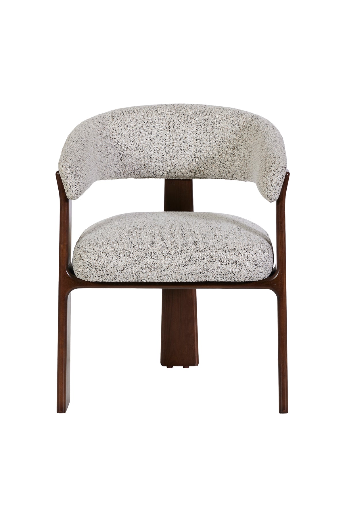 GBO - Chaise de salle à manger ST2602 - Tissu - Bois foncé