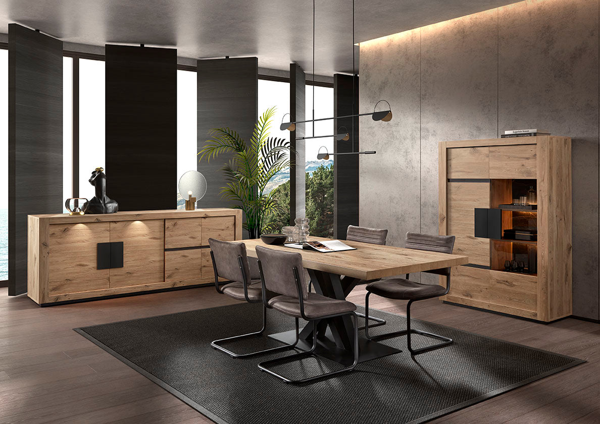 GBO - Eettafel San Marino – 170x100x76 cm – Canyon oak