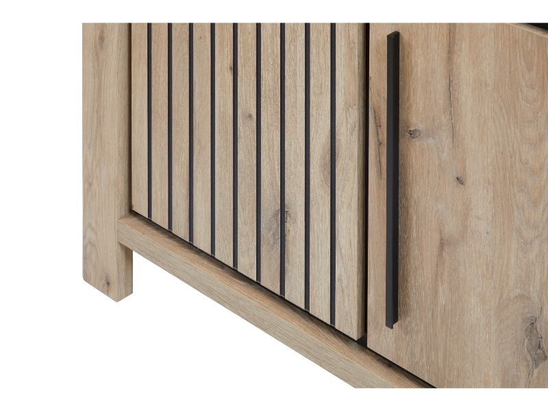 GBO -Vitrine Santos – 120x180x42cm - Melamine, Canyon oak