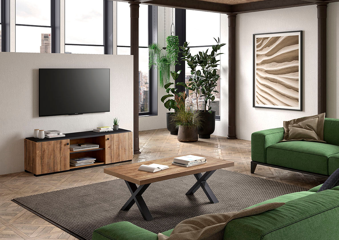 GBO - TV meubel Sharon - Denver oak - 160x48.0x40 cm