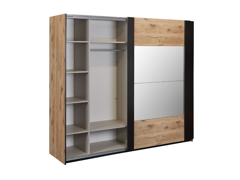 GBO - Set 2 grote legplanken kleerkast Sofia 245cm - Canyon oak - 96x54x18cm