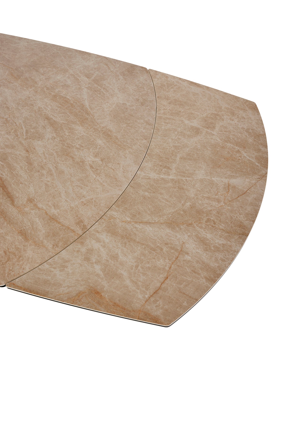 GBO -Verlengtafel TF1909 -Keramisch Sand - 130 ( 200 ) x 95 x 73 cm