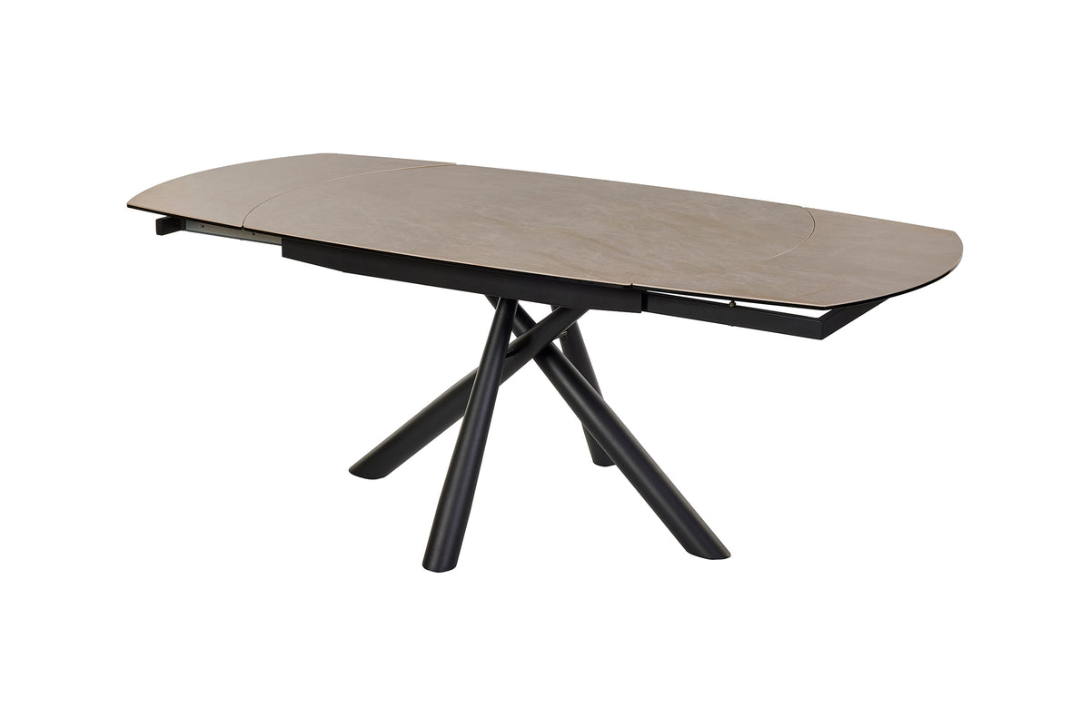 GBO -Verlengtafel TF1909 -Keramisch Sand - 130 ( 200 ) x 95 x 73 cm