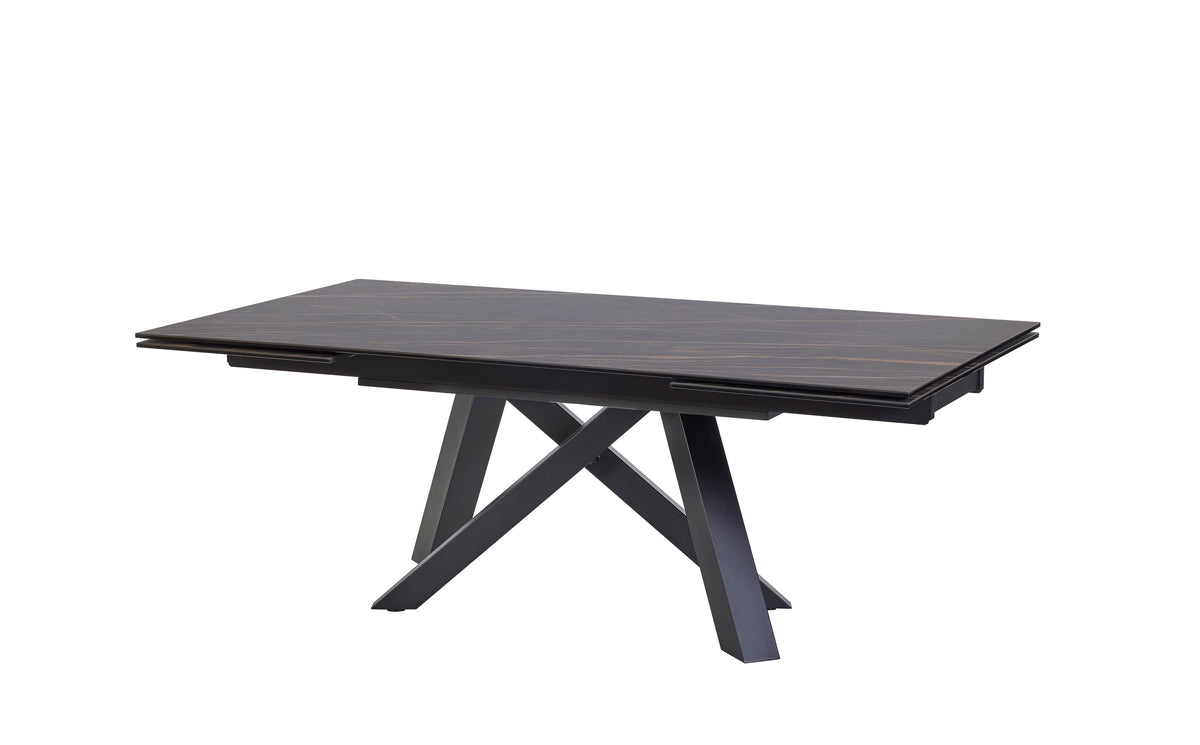 GBO - Tafel TF2306 - Rechthoekig - Matt Gold - 180 ( 280 ) x 100 x 76 cm