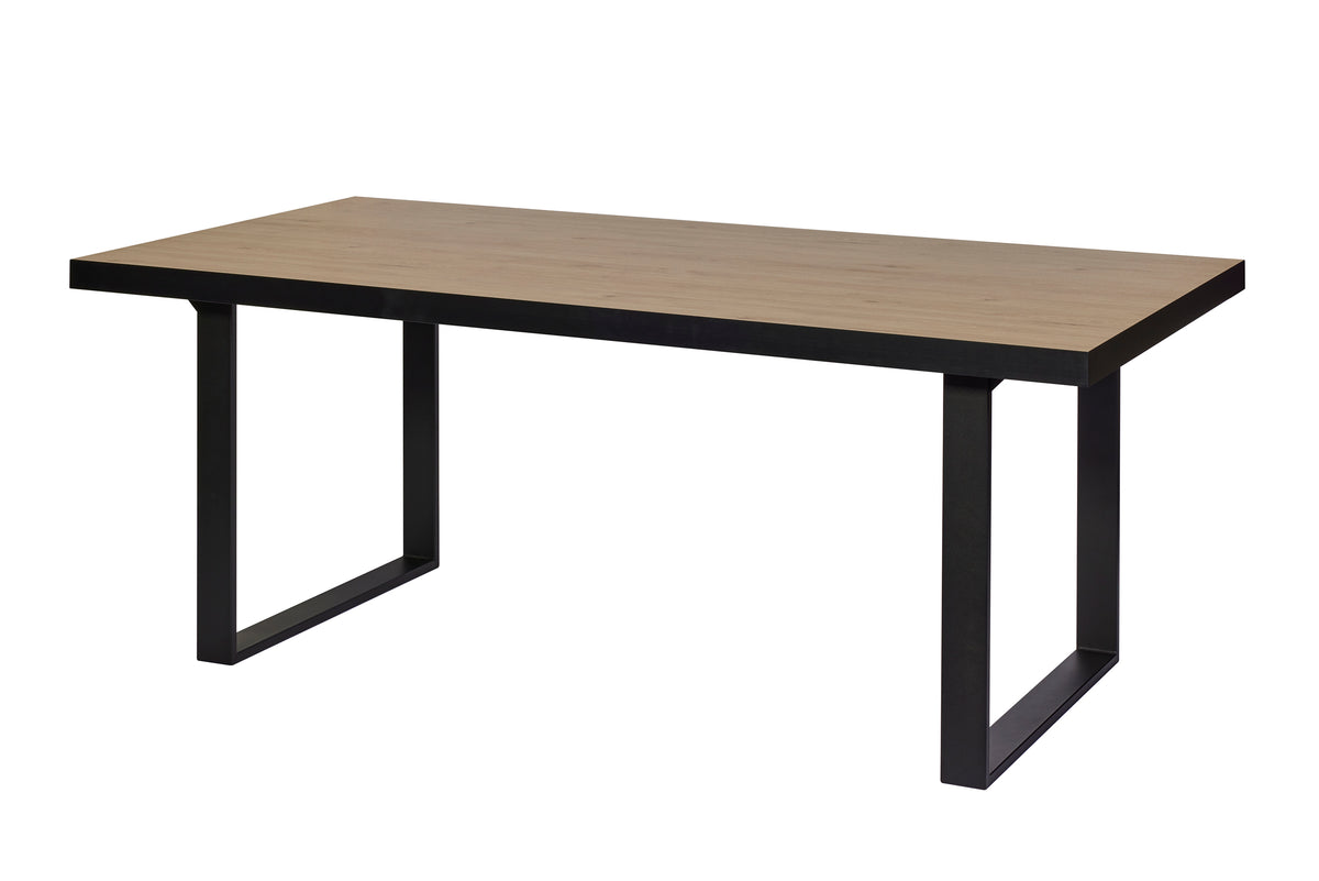 GBO - Table à manger San Marino – 200x100x76 cm – Chêne Canyon