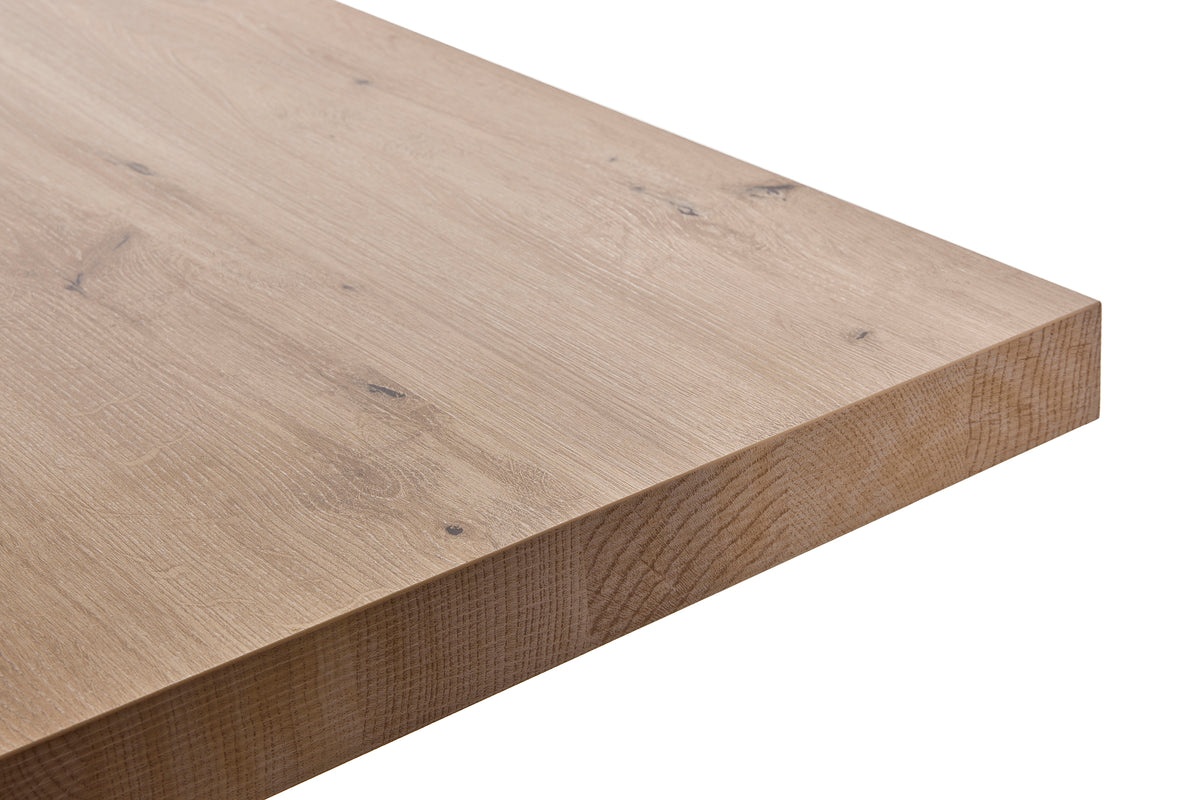 GBO - Table Uri - A - Pieds en U ou X - Chêne Hudson - 200x100x76 cm