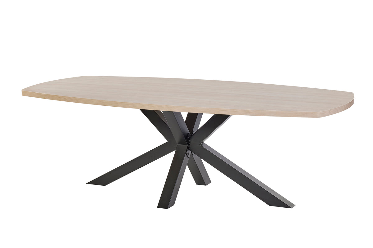GBO - Table de salle à manger Umberto Oval – Chêne Urbain - 230 x 119 x 76 cm