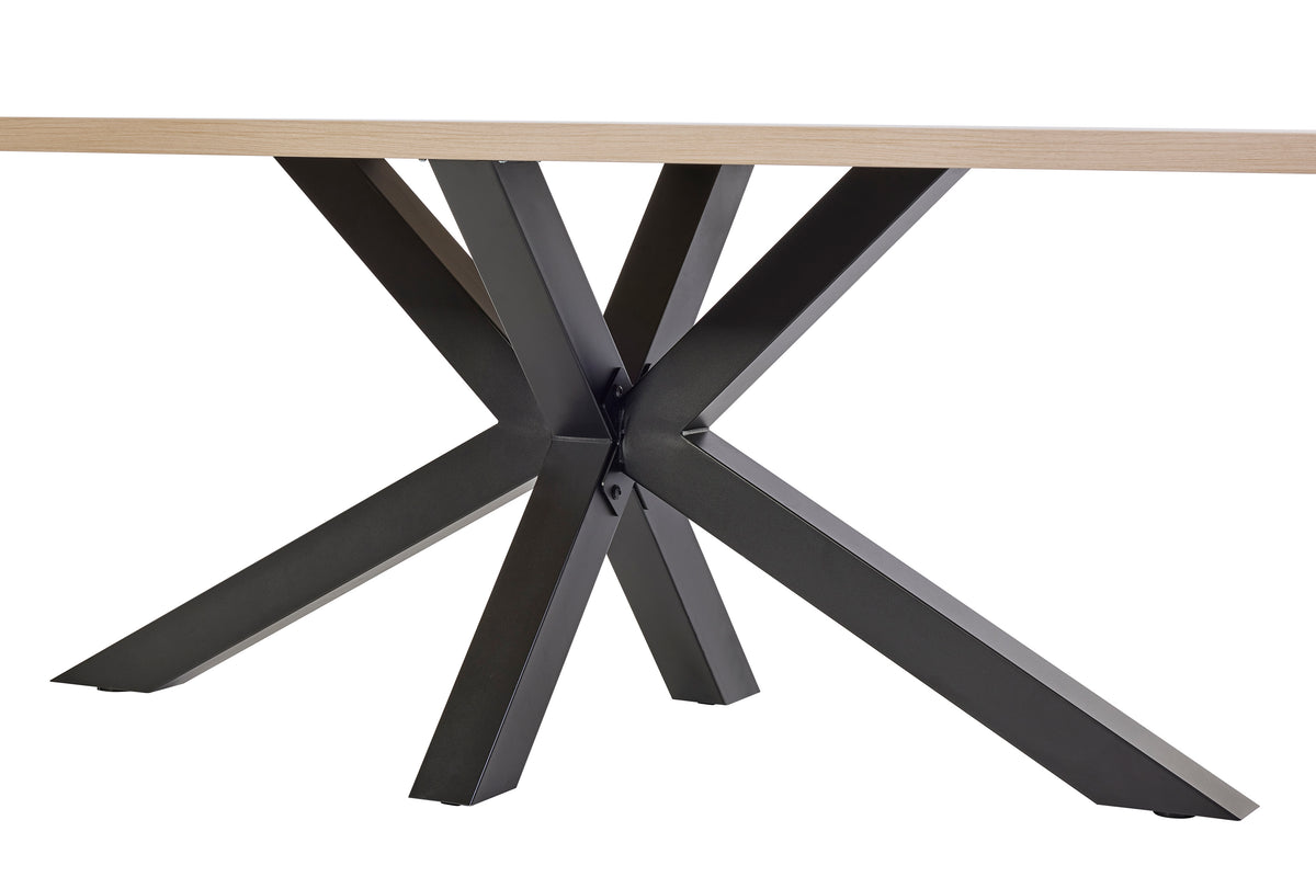 GBO - Table de salle à manger Umberto Oval – Chêne Urbain - 230 x 119 x 76 cm
