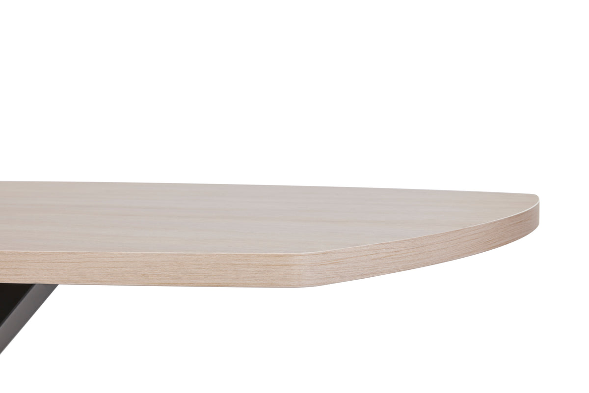 GBO - Table de salle à manger Umberto Oval – Chêne Urbain - 230 x 119 x 76 cm