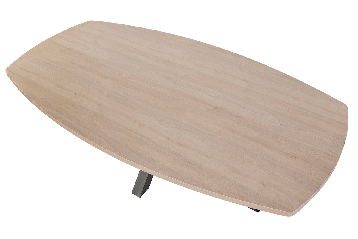 GBO - Table de salle à manger Umberto Oval – Chêne Urbain - 230 x 119 x 76 cm