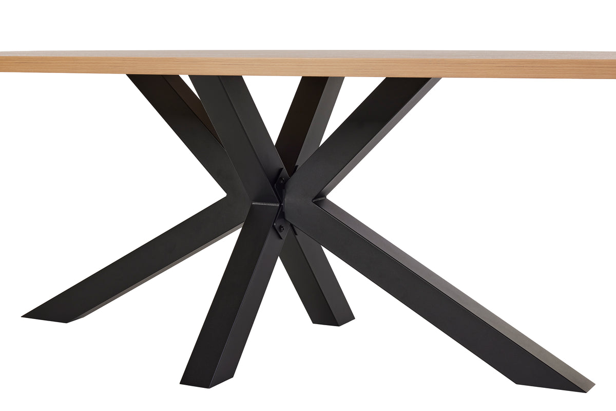 GBO - Table de salle à manger Vasko – ovale 230x119x76 cm en chêne Virginie
