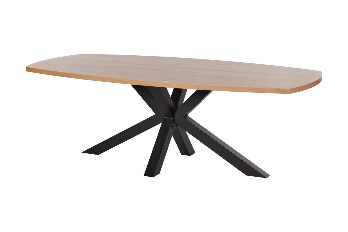 GBO - Table de salle à manger Vasko – ovale 230x119x76 cm en chêne Virginie