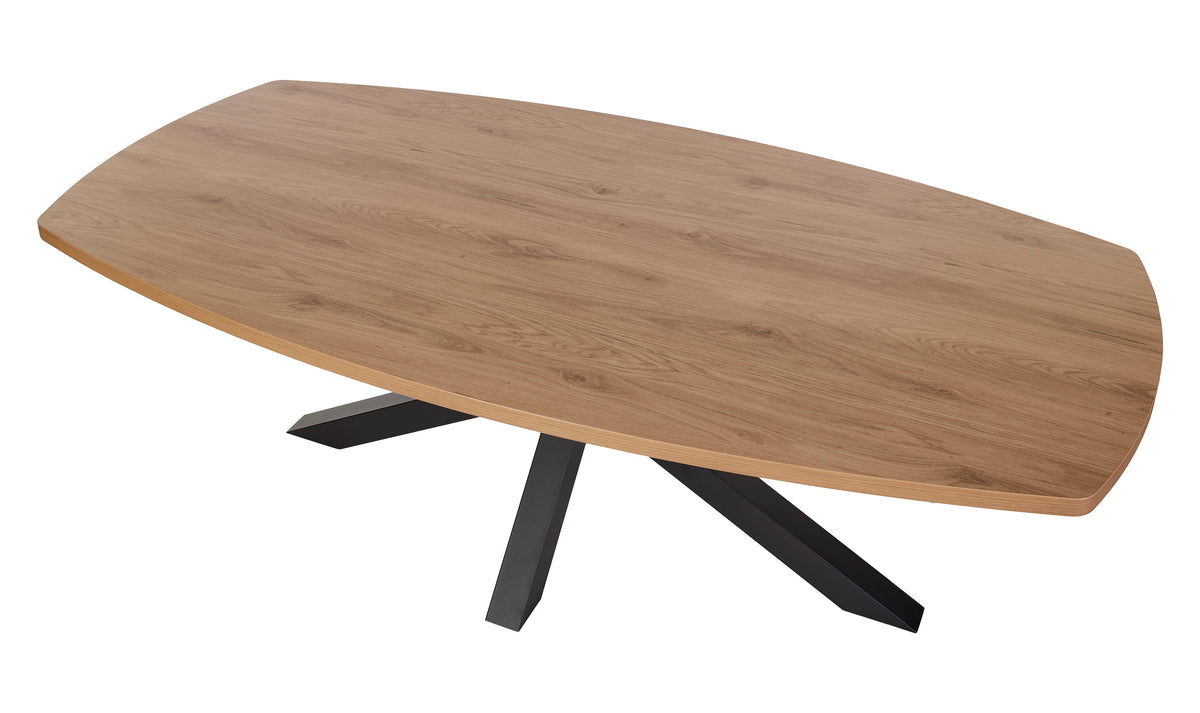 GBO - Table de salle à manger Vasko – ovale 230x119x76 cm en chêne Virginie
