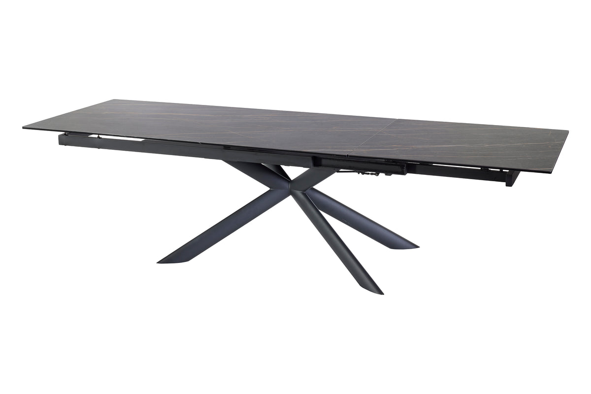 GBO - Eettafel Keramisch Rechthoekig TF2511 - Antraciet - 200 (300) x 100 x 76 cm