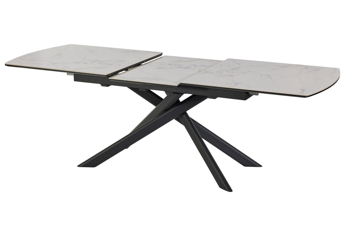 GBO - Eettafel Afgerond TF2512 - Cold Jade - 180 (230) x 90 x 76 cm