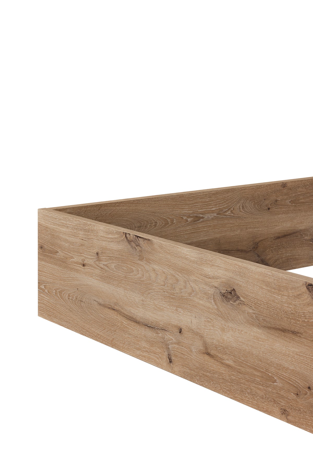 GBO - Tweepersoonsbed + Zijwand +NachtKleerkastjes Tanya - Canyon oak - 140x88x200cm
