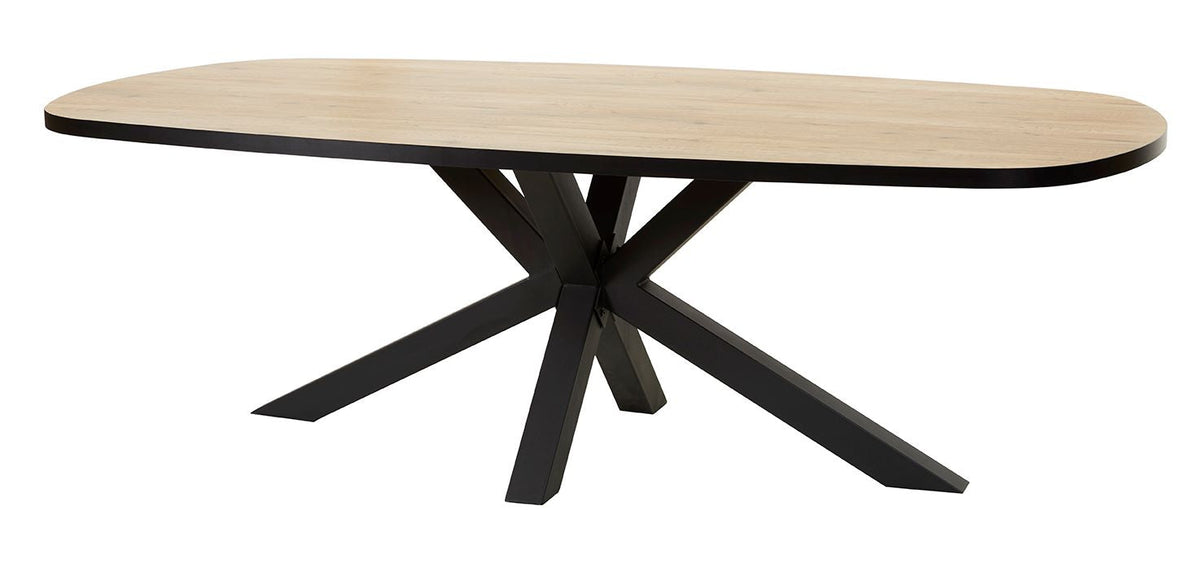 GBO - Eettafel ovaal Tibo TF2101 - sterpoot - French oak - 230x119x76cm