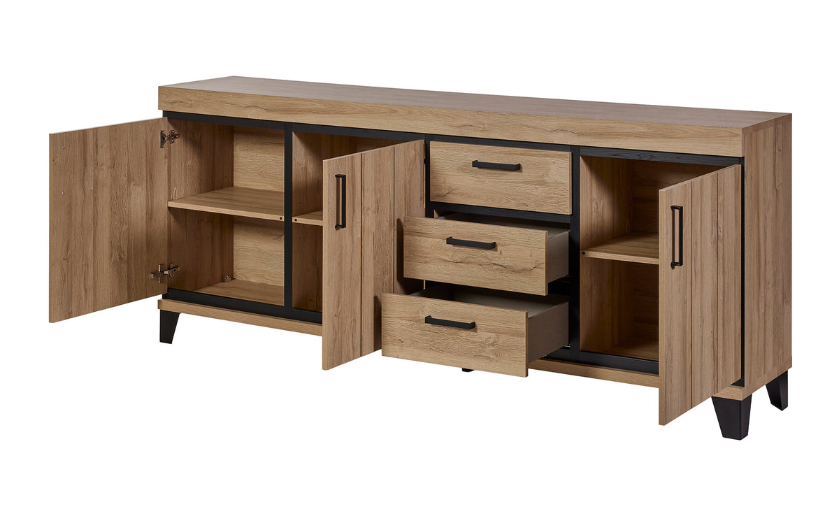 GBO - Buffet Titus – 236x97x48 cm – Chêne Français