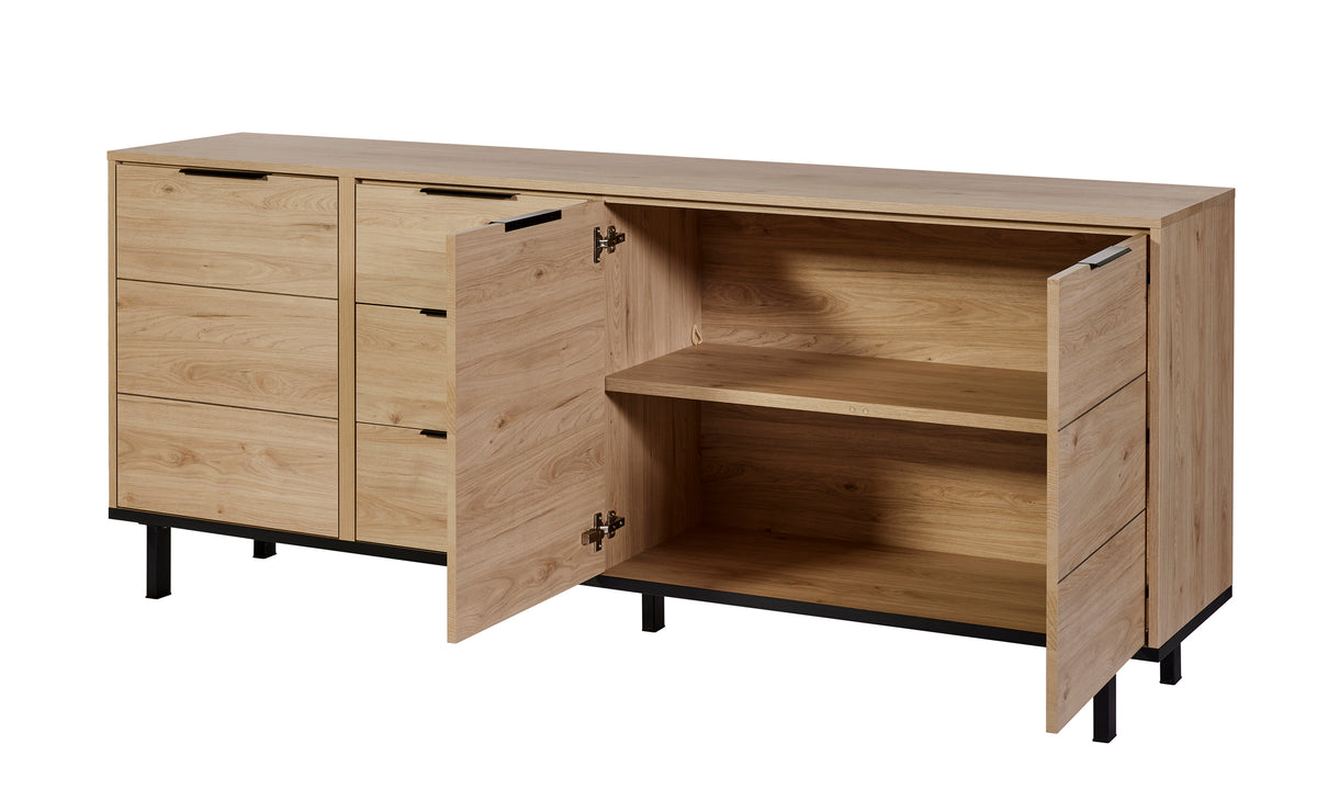 GBO - Dressoir Toby – 225x90x46 cm – Castella oak