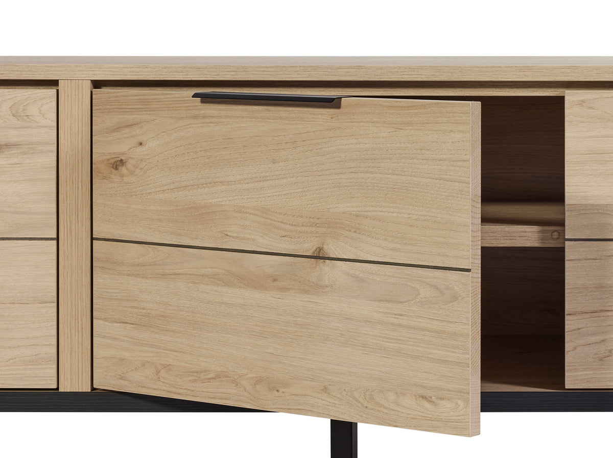 GBO - TV-meubel Toby – 172x55x46 cm – Castella oak