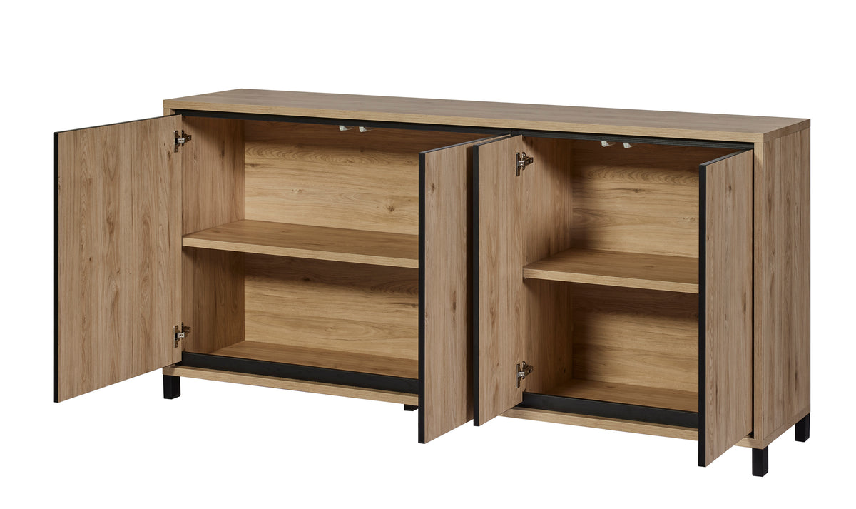 GBO - Dressoir Travis – 188x90x45 cm – Castella/Nox