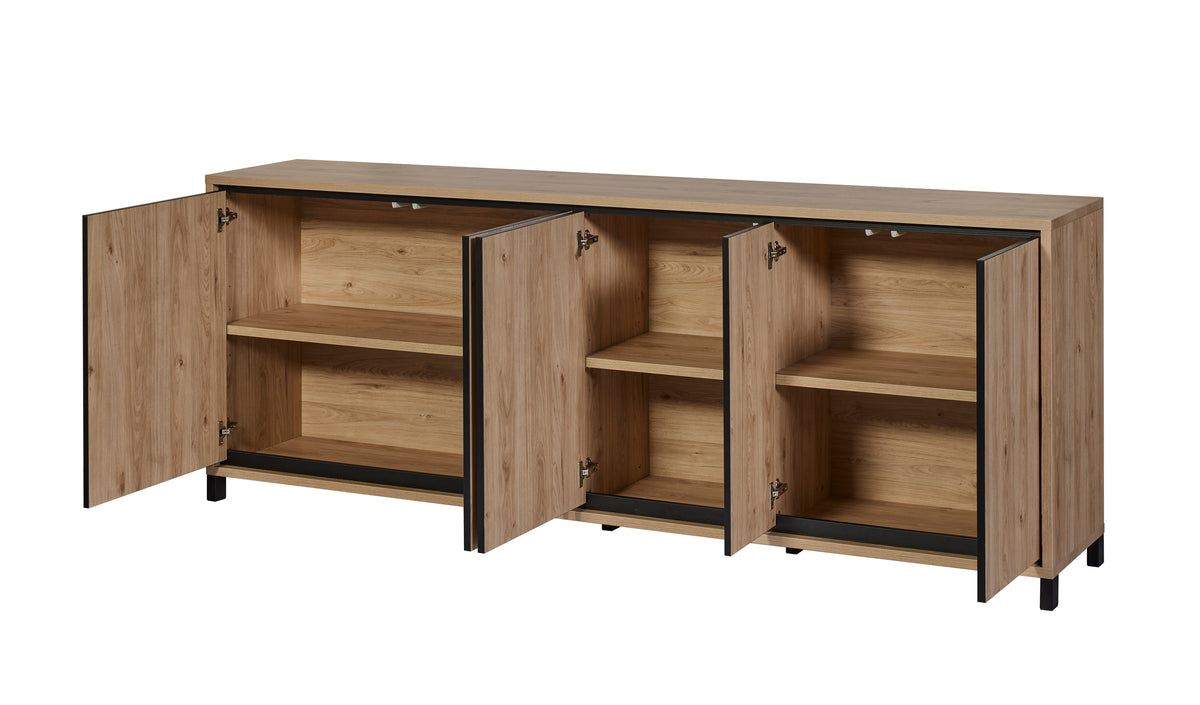 GBO - Dressoir Travis – 240x90x45 cm – Castella/Nox