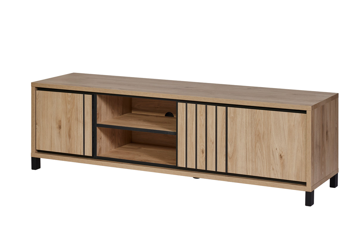 GBO - TV-meubel Travis – 170x50x45 cm – Castella/Nox