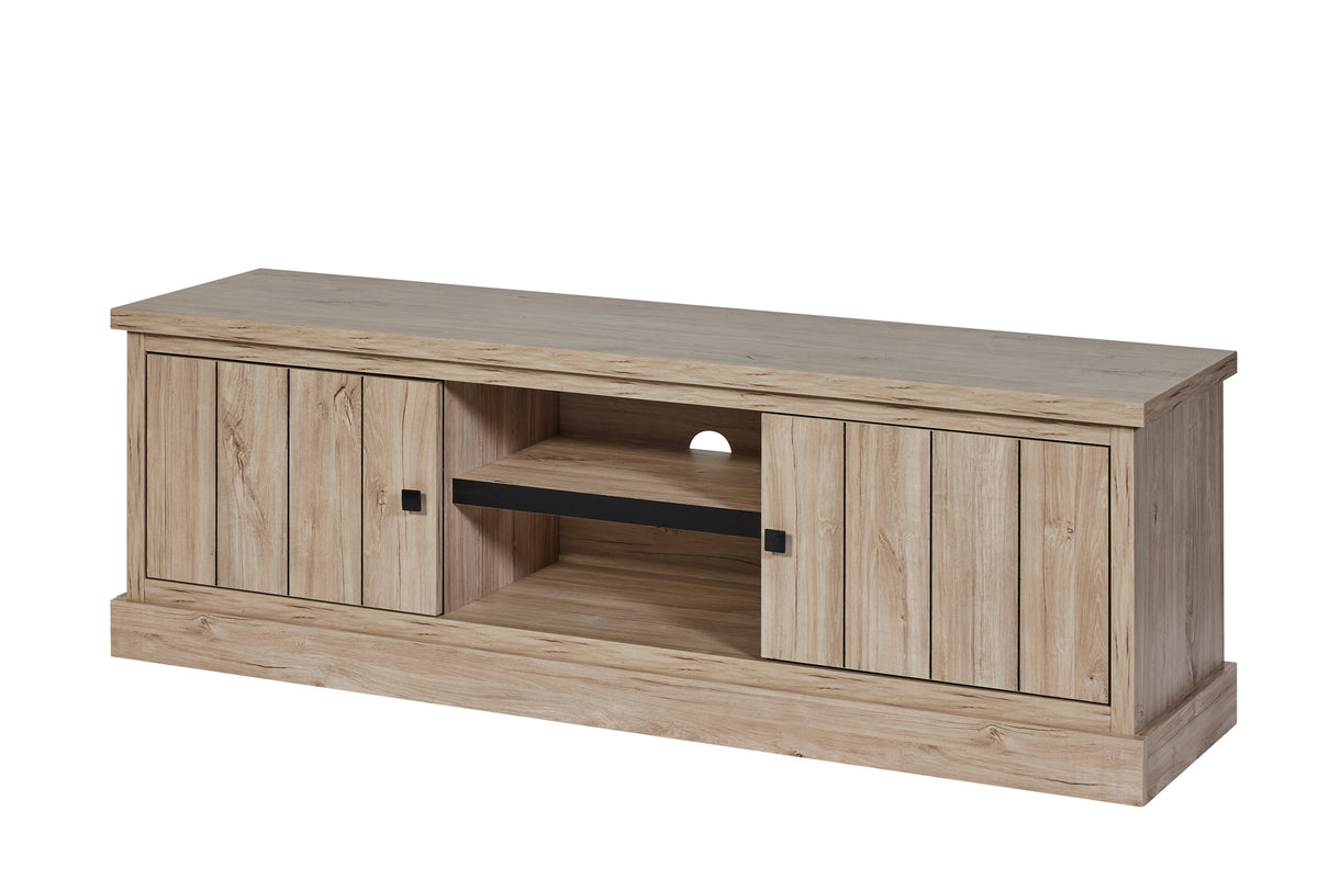 GBO - TV meubel Troy – 160x52x42 cm -  Beach Oak