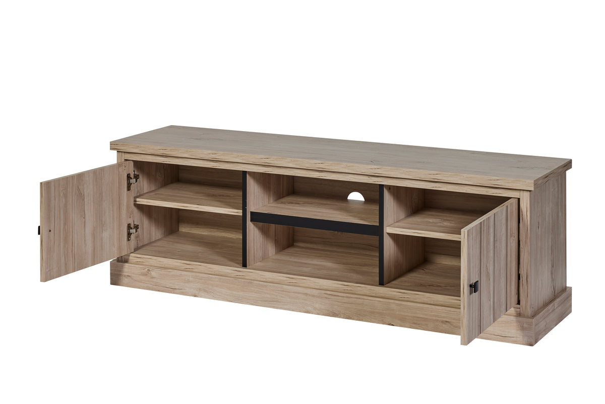 GBO - TV meubel Troy – 160x52x42 cm -  Beach Oak