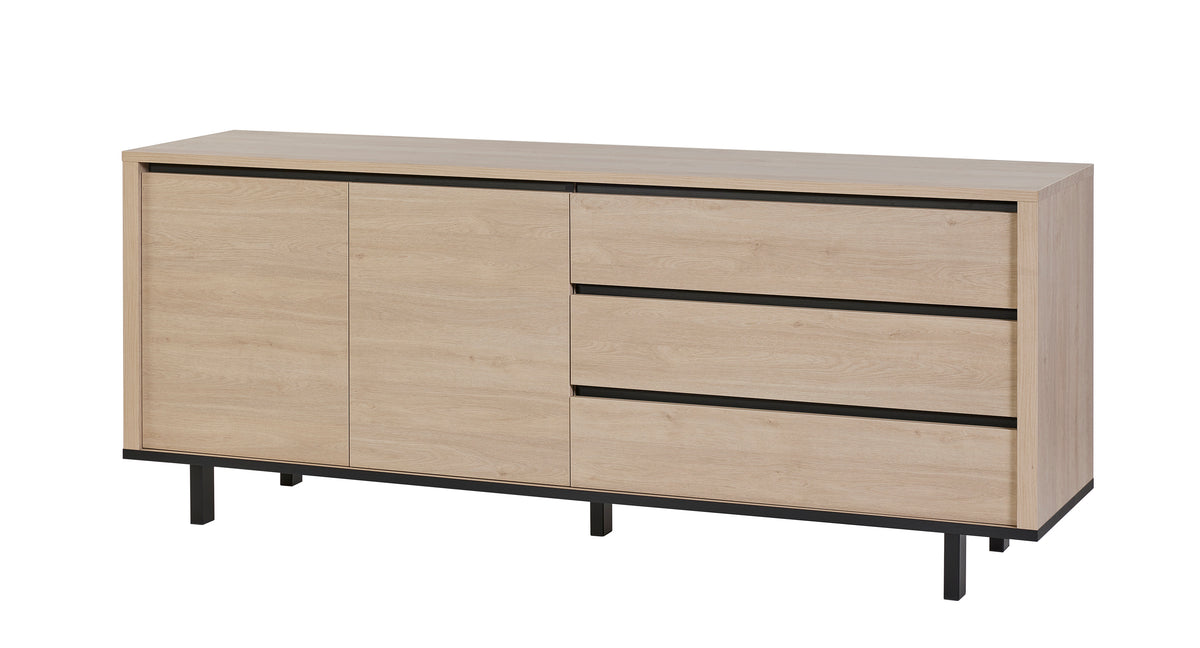 GBO - Buffet Tyler – 194x90x46 cm – Chêne Urbain