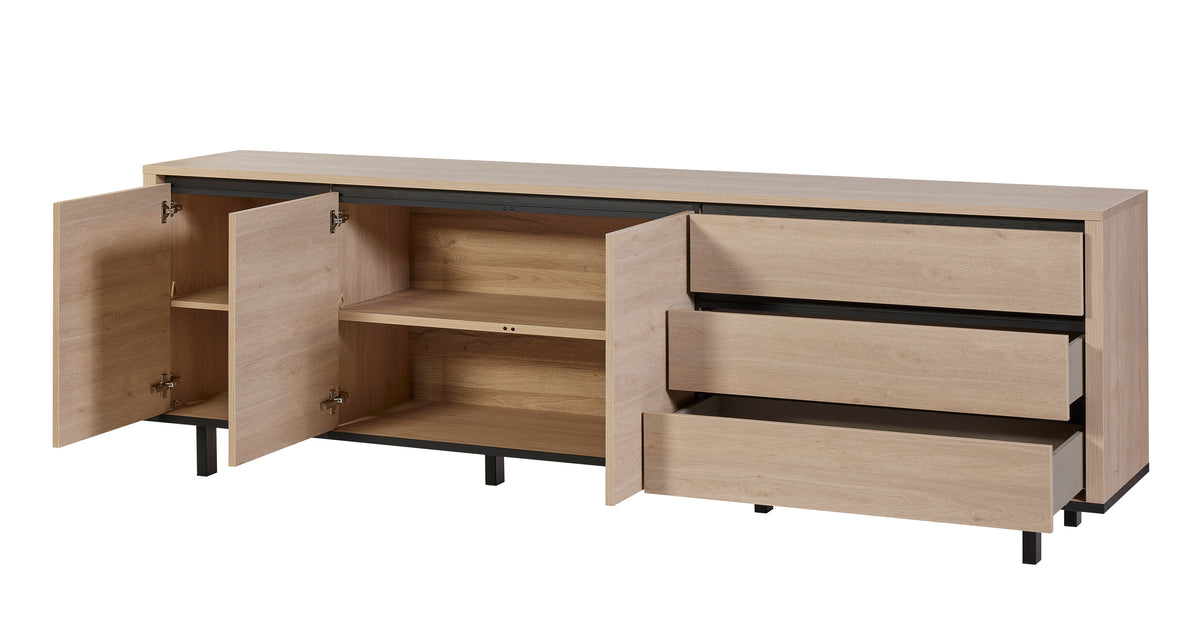 GBO - Dressoir Tyler – 243x90x46 cm – Urban Oak