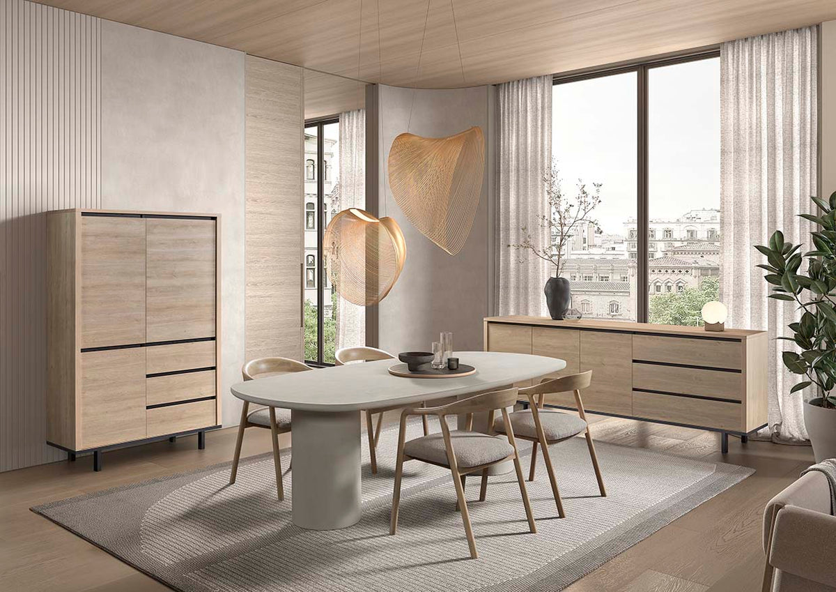 GBO - Ronde eettafel Tyler – 230x120 cm – Central Leg