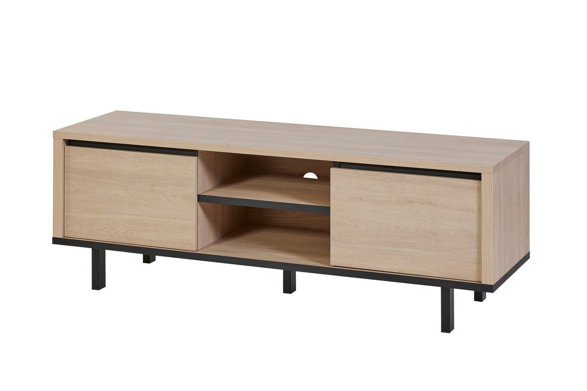 GBO - Meuble TV Tyler – 163x56x46 cm – Chêne Urbain